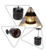 Metal Pendant Hanging Light with Tree Cutout Design