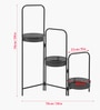 (1Pc) Black Metal Plant Stand