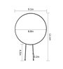 (Pack Of 5)Decorative Metal Plant Stand