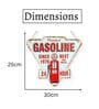 Gasoline sinc 1976 Metal Plate
