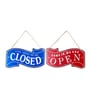 Open And Close Red &Blue Metal Plate