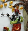 Iron Radha Krishna Wall Art With Led In Yellow