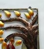 Iron Radha Krishna Wall Art With Led In Yellow