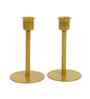 Metal Round Base Candle Stand Set of 2