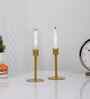 Metal Round Base Candle Stand Set of 2