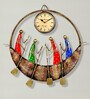 Metal Round Ship Antique Traditional Wall Clock