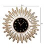 Metal Royal Floral Diamond Studded Wall Clock