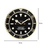 Metal Royal Submarine Wall Clock In Golden