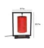Metal Shade Table Lamp With Black Base