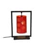 Metal Shade Table Lamp With Black Base