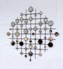 Metal Small Mirror Wall Art In Bronze Antique Colour