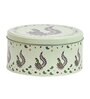 Metal Storage Box with Lid | Airtight| Circular (Light Green)
