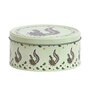 Metal Storage Box with Lid | Airtight| Circular (Light Green)