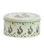 Metal Storage Box with Lid | Airtight| Circular (Light Green)