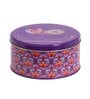 Metal Storage Box with Lid | Airtight| Circular (Purple)