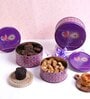 Metal Storage Box with Lid | Airtight| Circular (Purple)