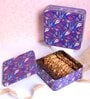 Metal Storage Box with Lid | Airtight| Suitable for Gifting | Square (Blue)