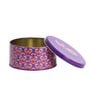 Metal Storage Box with Lid | Airtight| Circular (Purple)