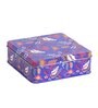 Metal Storage Box with Lid | Airtight| Suitable for Gifting | Square (Blue)