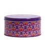 Metal Storage Box with Lid | Airtight| Circular (Purple)