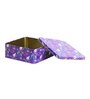 Metal Storage Box with Lid | Airtight| Suitable for Gifting | Square (Blue)