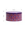 Metal Storage Box with Lid | Airtight| Circular (Purple)
