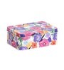 Metal Storage Box with Lid | Airtight| Rectangular (Multicolor Floral)