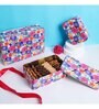 Metal Storage Box with Lid | Airtight| Rectangular (Multicolor Floral)