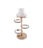 Metal Sublime Flower Shine French Gold Candle Stand