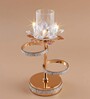Metal Sublime Flower Shine French Gold Candle Stand