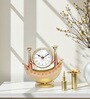 Metal Table Clock Desk Kerala Boat Design Showpiece