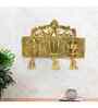 Metal Tirupati Balaji Shankh Chakra Namah Door Hanging for Home, Office & Room Decorative Showpiece-16 cm  (Metal, Gold)