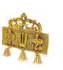 Metal Tirupati Balaji Shankh Chakra Namah Door Hanging for Home, Office & Room Decorative Showpiece-16 cm  (Metal, Gold)