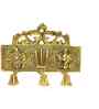 Metal Tirupati Balaji Shankh Chakra Namah Door Hanging for Home, Office & Room Decorative Showpiece-16 cm  (Metal, Gold)