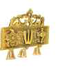 Metal Tirupati Balaji Shankh Chakra Namah Door Hanging for Home, Office & Room Decorative Showpiece-16 cm  (Metal, Gold)