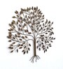Metal Tree of Life Wall Art in Brass Antique colour