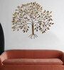 Metal Tree of Life Wall Art in Brass Antique colour