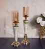 Metal Urban Candle Holders Golden Candle Stand