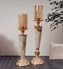 Metal Urban Candle Holders Golden Candle Stand
