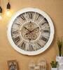 White Metal Vintage Wall Clock