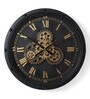 Metal Vintage Rustic Sweep Mechanism Wall Clock