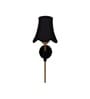 Metal Wall Light with Black Cotton Shade for Hotel & Bedroom