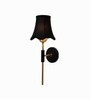Metal Wall Light with Black Cotton Shade for Hotel & Bedroom