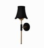 Metal Wall Light with Black Cotton Shade for Hotel & Bedroom