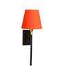Metal Wall Mounted Conical Fabric Lamp   Elegant Wall Lighting for Home-(Orange)