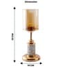 Metal Whimsical Light French Gold Candle Stand