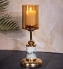 Metal Whimsical Light French Gold Candle Stand