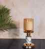 Metal Whimsical Light French Gold Candle Stand