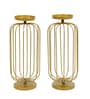 Metal Wired Oval Candle Stands Set of 2