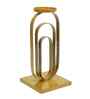 Metal Wired Oval Striped Candle Stand